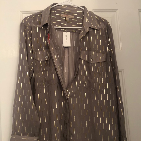 Banana Republic Tops - BANANA REPUBLIC - NWT sheer button down